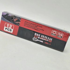 Juego de 12 Piezas de Dados Métricos y Llave Rachet 1/4" - imagen 3