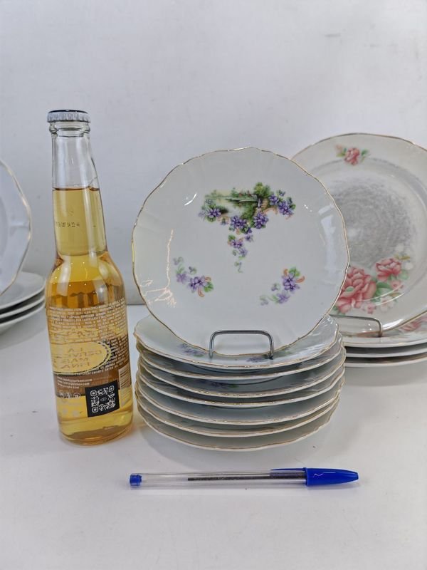 Platos de Porcelana con Diseño Floral - imagen 3
