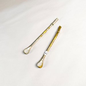 Lote anterior: Dos Bombillas para Mate Metálicas con Detalles Decorativos