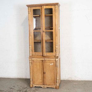 Lote anterior: Mueble de Pinotea Antiguo en Dos Partes con Puertas de Vidrio