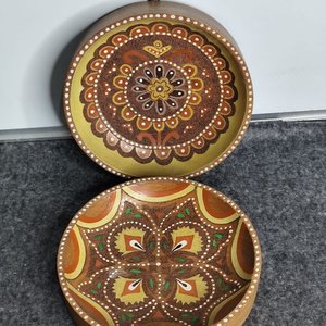 Dos Cuadros Decorativos de Madera con Diseño Mandala - imagen 1