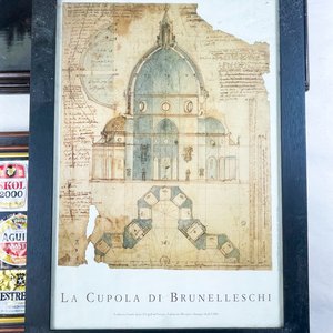 Lote de Tres Cuadros: Paisaje con Sol, Cúpula de Brunelleschi y Etiquetas de Cerveza - imagen 2