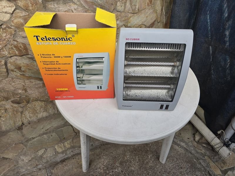 Estufa Eléctrica a Cuarzo Telesonic Chica