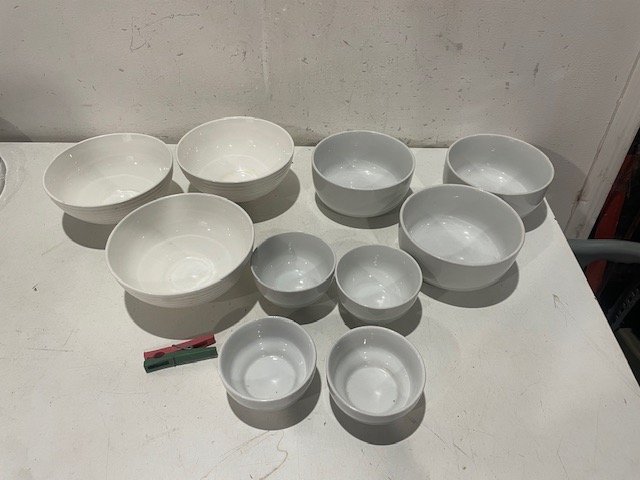 Bolsas de cerámica blanca para copetin