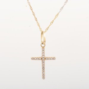 Lote anterior: Cadena con Cruz de Oro 18k y Brillantes