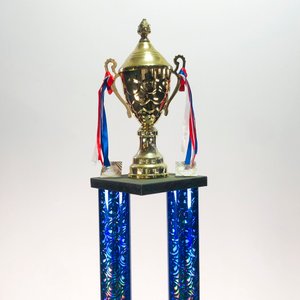 Trofeo de Copa de Plata para Torneo Empresarial, 116 cm - imagen 4