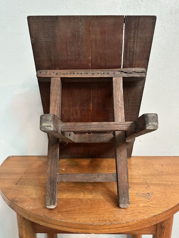 Mesa Auxiliar De Madera - Tabla de madera antigua con diseño clásico - imagen 2