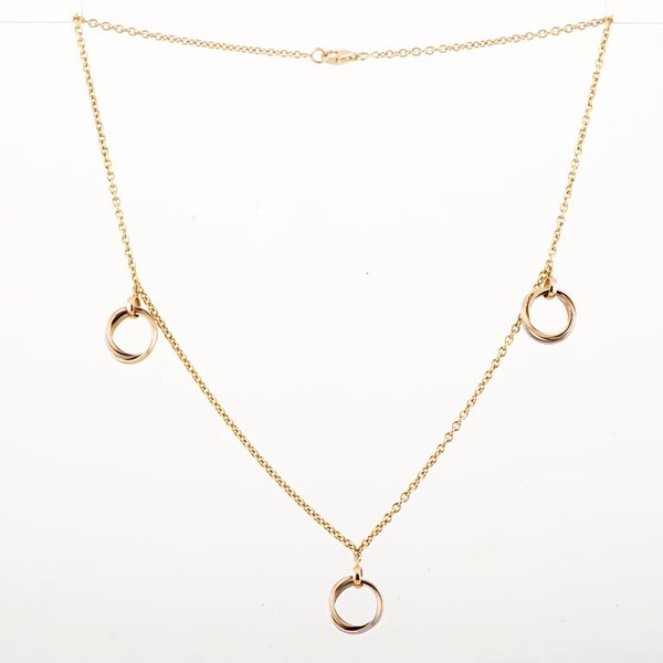 Collar Cartier Trinity Oro 18k Baby B7010800 con Documentación - imagen 1