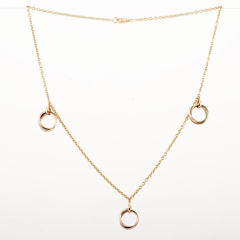 Collar Cartier Trinity Oro 18k Baby B7010800 con Documentación