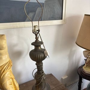 Lámpara Antigua de Gran Tamaño en Bronce - imagen 6