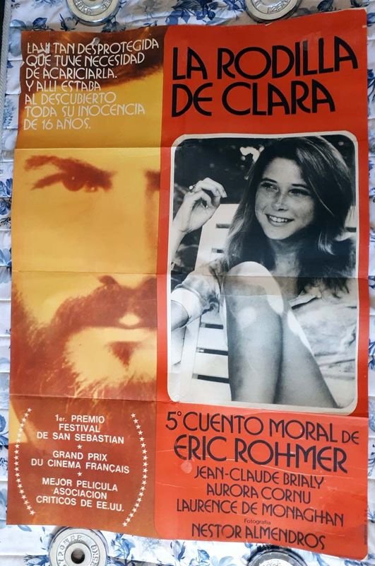 Poster Original "La Rodilla de Clara" (1970) - Éric Rohmer