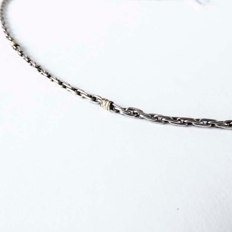 Cadena de plata con vermeille - Peso: 7,8gr - Medidas: 43cm - imagen 2