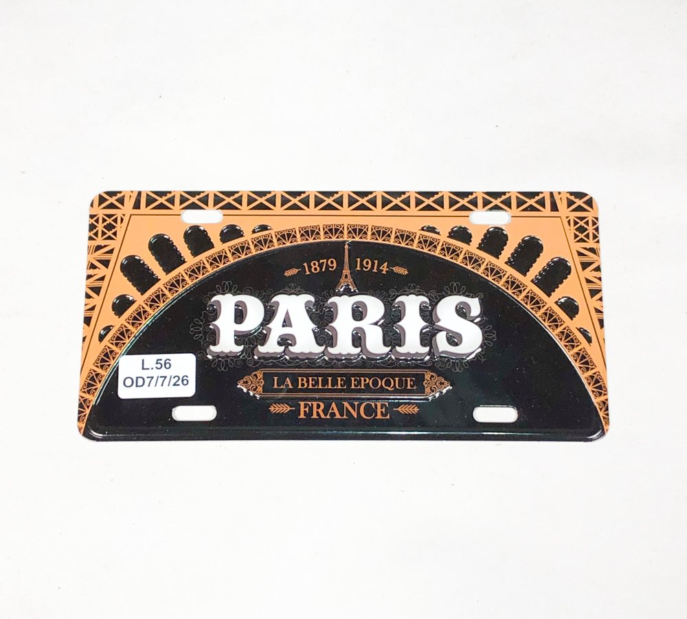 Chapa Decorativa "Paris La Belle Epoque" 18x9 cm