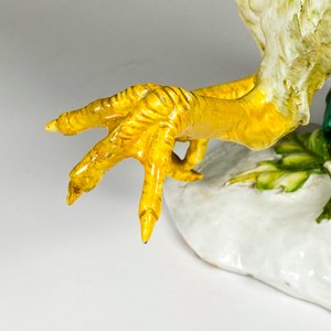 Figura de ceramica italiana gallo de pelea, firmado por el escultor Guido Cacciapuoti, altura 30 cm - imagen 5