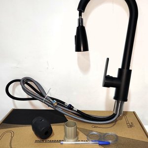 Lote siguiente: Grifería Monocomando para Cocina con Pico Telescópico Negro Mate