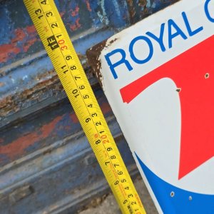 Cartel Vintage Royal Crown Cola RC Metálico - imagen 3