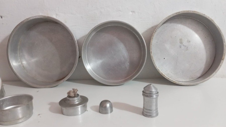 Conjunto de utensilios de cocina de aluminio para camping o excursiones - imagen 3