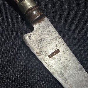Cuchillo Antiguo Armería Nacional Hoja 14cm Cabo Original - imagen 7