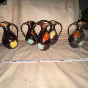 Jarras Vintage Alemanas Ü-Keramik, Diseño Mid-Century Modern - imagen 6