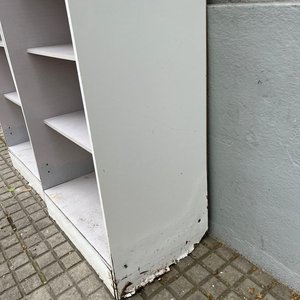 2 Muebles Multiusos Blancos en MDF con Puertas y Estantes - imagen 9