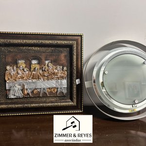 Cuadro "La Última Cena" y Lámpara de Techo Moderna - imagen 1