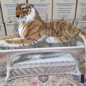 Lote siguiente: Peluche Gigante Tigre Realista Como Nuevo