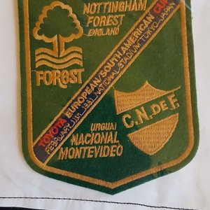 Parche Bordado Copa Intercontinental 1981 Nacional vs Nottingham Forest - imagen 1