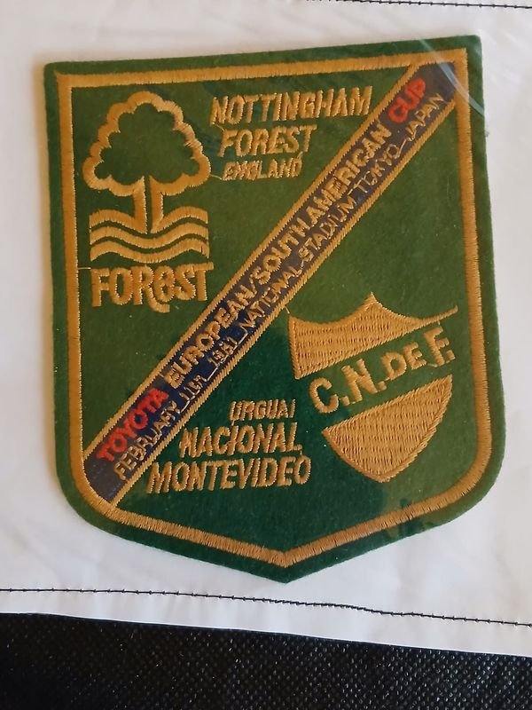 Parche Bordado Copa Intercontinental 1981 Nacional vs Nottingham Forest