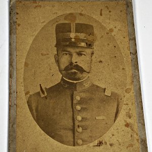 Fotografía Antigua Militar con Firma Diego Lamas - imagen 3