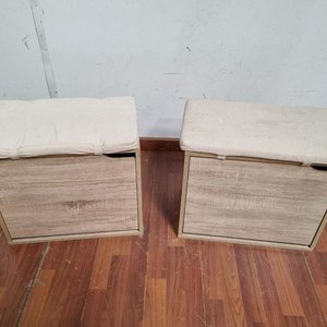 Zapatera con Asiento Tapizado y Puerta Volcable - imagen 1