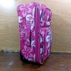 Valija Rígida con Diseño Floral Rosa y Celeste - Legacy - imagen 5