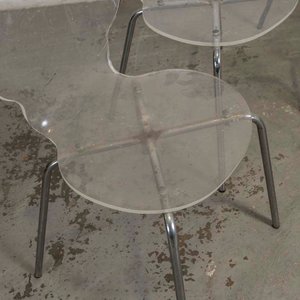 Juego de 4 Sillas Acrílicas con Patas Cromadas - imagen 2