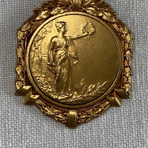 Medalla Dorada Campeonato Dptal 1 Km Segundo Puesto 1936 - imagen 2
