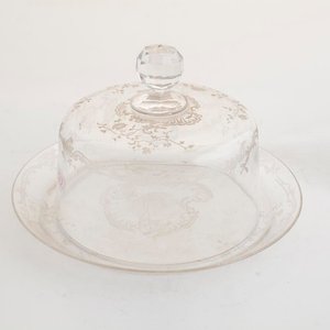 Lote anterior: Quesera de Cristal Tallado con Plato Decorado - 22cm