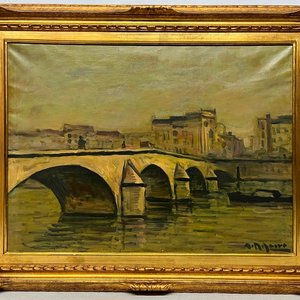 Óleo sobre tela "Paris" de Alceu Ribeiro, 50 x 68 cm - imagen 2