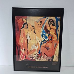 Lámina "Las Señoritas de Aviñón" de Pablo Picasso Enmarcada - imagen 2