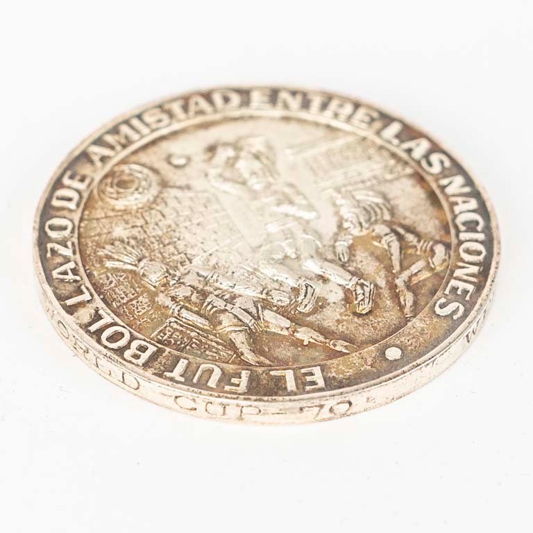 Medalla de plata conmemorativa Copa Mundial de fútbol México 70' - imagen 3