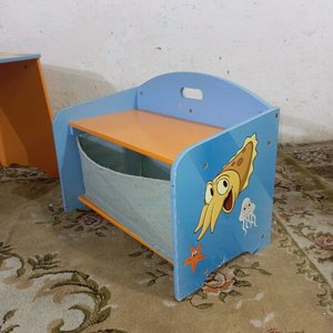 Conjunto Infantil Escritorio y Sillón con Cajón Temática Marina - imagen 4