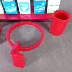Accesorios de Baño Rojos en Acrílico y 8 Lamparitas LED EcoGuard - imagen 4