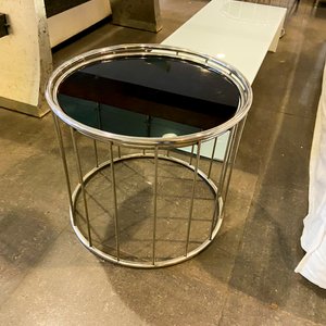 Lote anterior: Mesa Auxiliar Redonda Moderna con Tapa Negra y Estructura Cromada