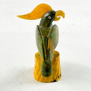 Figura de Papagayo en Piedra Tallada, 16 cm - imagen 3