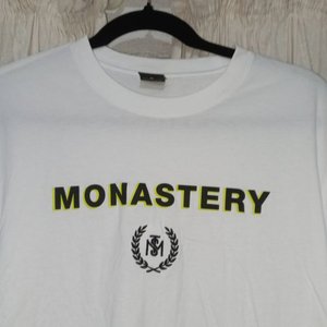Remera Blanca de Algodón "Monastery" Talle M - imagen 2