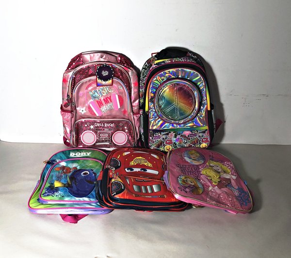 Lote de 5 Mochilas Infantiles Variadas: Disney, Princesas y Más - imagen 1