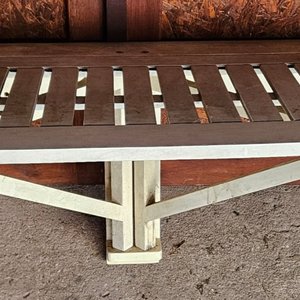 Mesa Auxiliar Plegable de Madera Maciza para Amurar a Pared - imagen 4
