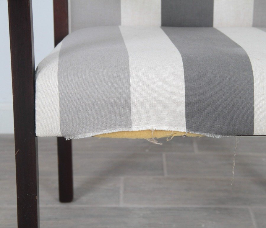 Sillas de living modernas con tapizado rayado - imagen 8