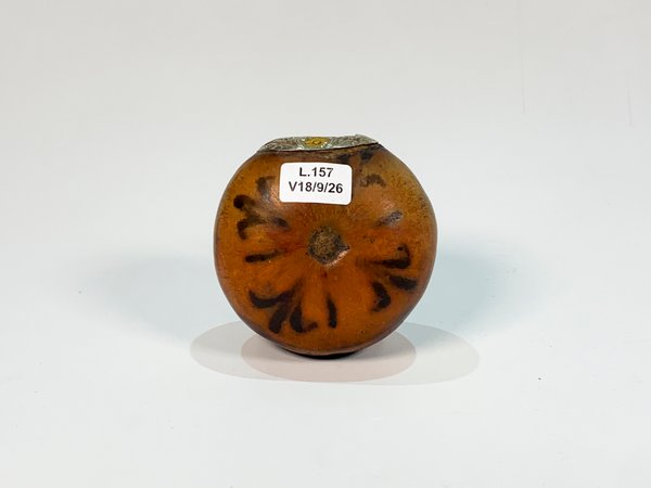 Mate Galleta con Virola de Platería Criolla - Marrón Claro - imagen 1