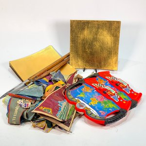 Lote de Banderines de Tela, Pincho, Cuchillo y Juegos Infantiles de Cars - imagen 2