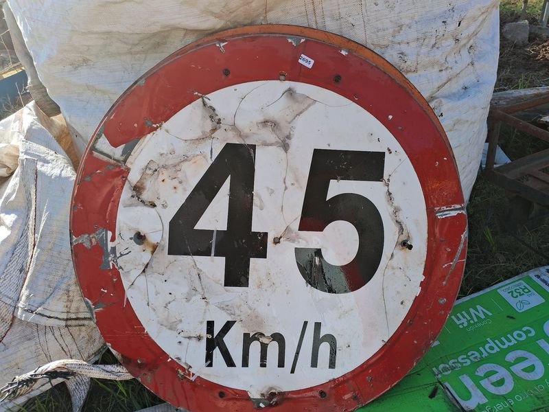 Cartel de señalización de 45 km/h, diametro 75 cm