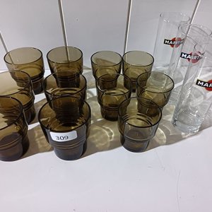 Lote de 14 Vasos Martini y Marrones - imagen 7