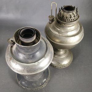 Lote de 2 Lámparas a Combustible Antiguas Miller Made in USA - imagen 3